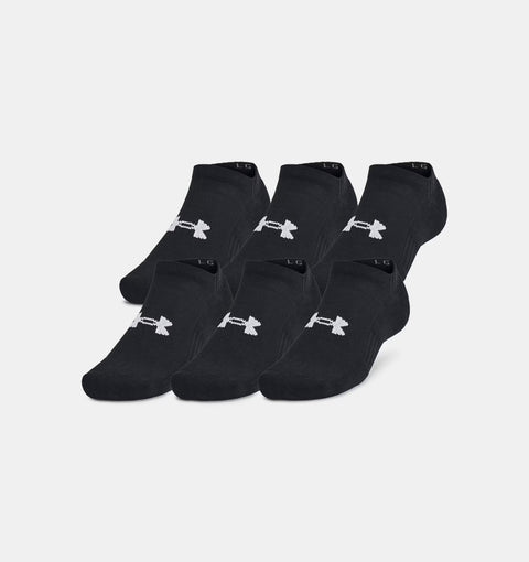UA TC No Show 3-pack Black