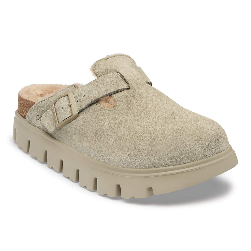 Veloursleder und Lammfell