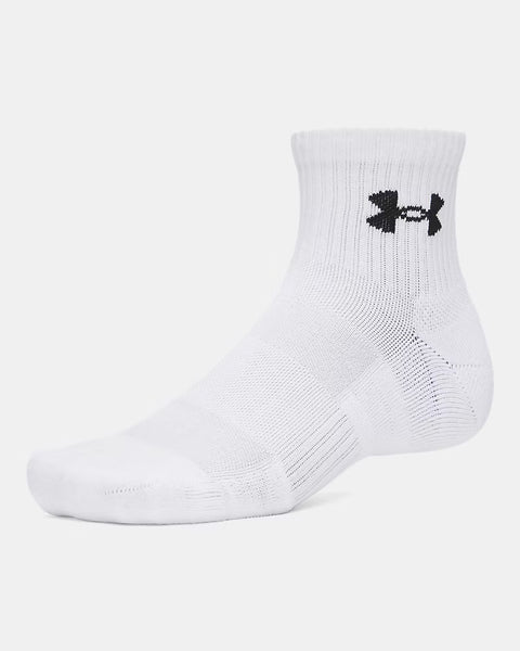 UA Performance Cotton 3er-Pack Quarter White