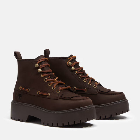 Stone Street Mid Lace Boot Dunkelbraun