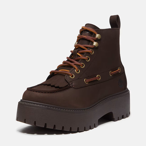 Stone Street Mid Lace Boot Dunkelbraun
