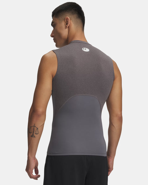 UA HG Armour Comp SL Carbon Heather | Schwarz