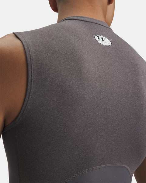 UA HG Armour Comp SL Carbon Heather | Schwarz