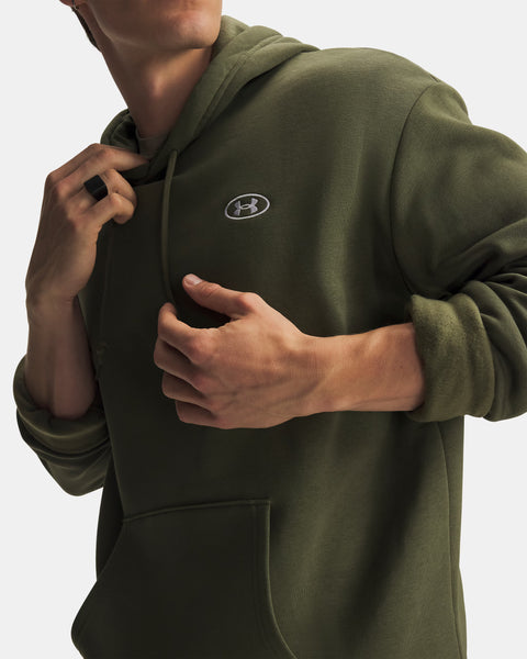 UA Rival Flc Hoodie Grün | Marine OD Grün