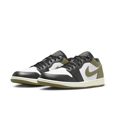 Air Jordan 1 Low Black Toe | Medium Olive