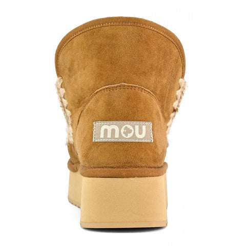 Mini Eskimo Plateau-Stiefel Cognac