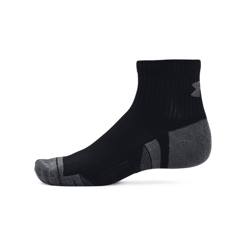 UA Performance Cotton 3P QTR Black