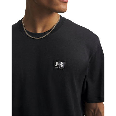 UA M HWT LC PATCH SS Schwarz