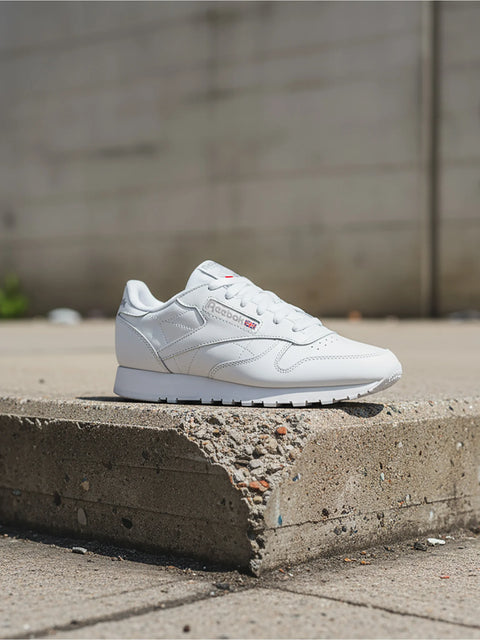 Classic Leather Weiß | Pure Grey