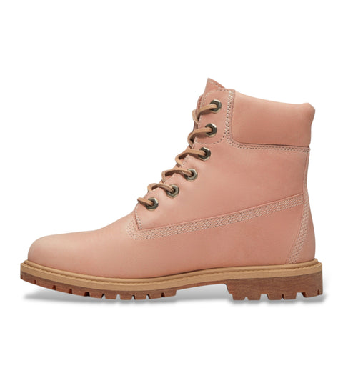 Premium 6-Inch Schnürstiefel Hellrosa