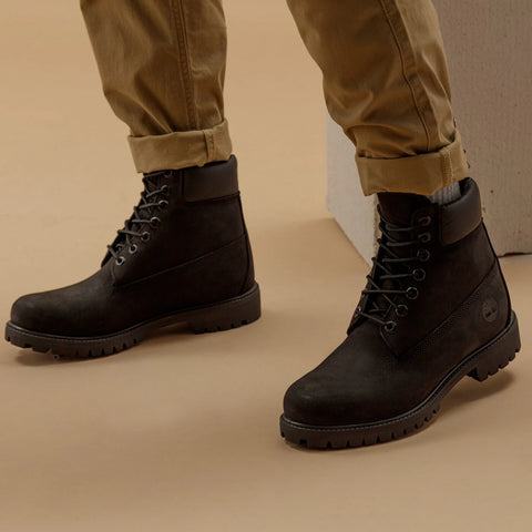 Premium 6 In Lace Waterproof Boot Black
