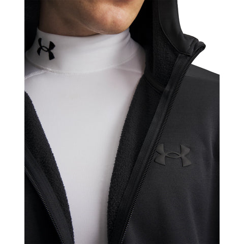 UA Armour Fleece FZ Hoodie Schwarz