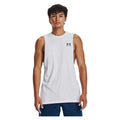 UA Left Chest Cut Off Tank Weiß